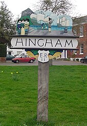 Signpost in Hingham