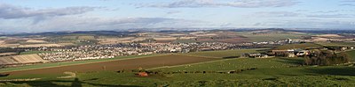 Cupar seen from the summit of nearby Tarvit Hill