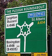 Sign for the "Magic Roundabout"